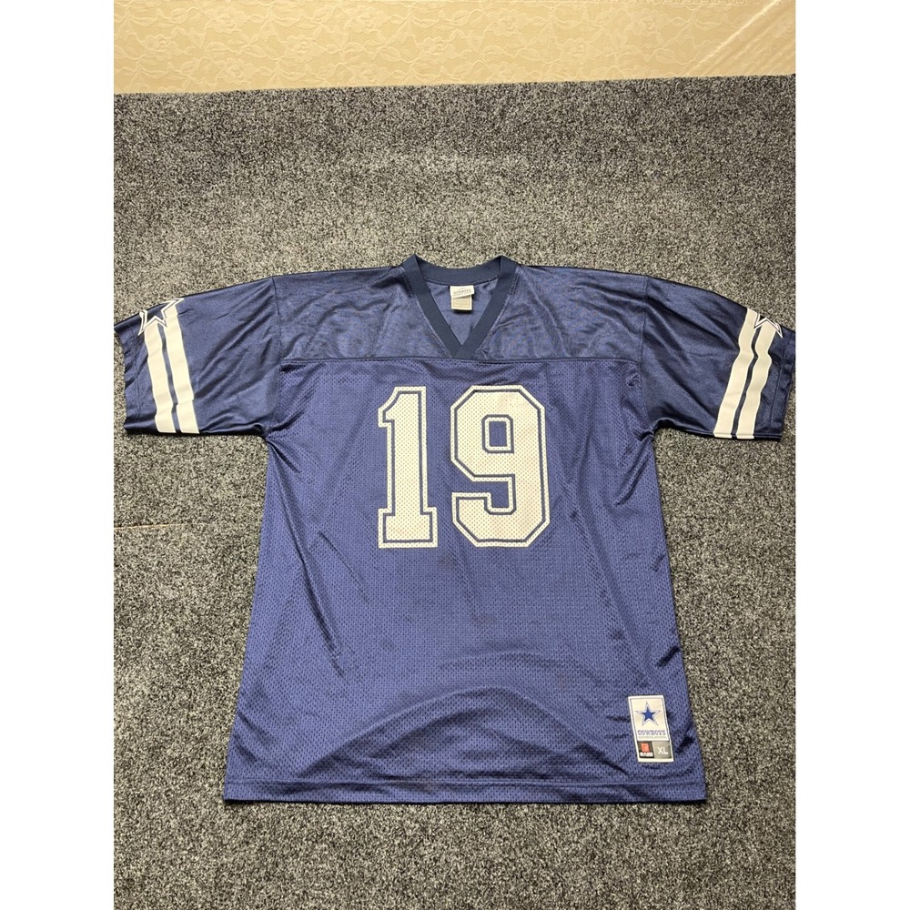 Dallas Cowboys Miles Austin 19 Jersey Mens XL Navy Blue NFL Football Mesh 7022M